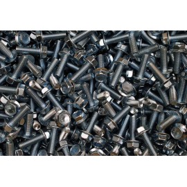 Lexar Industrial (150) Serrated Flange 5/16-18 x 1 Grade 5 IHW Hex Bolt Cap Screw Zinc