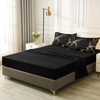 Herside Marble Queen Comforter Set 8 Pieces,Black and Gold Queen