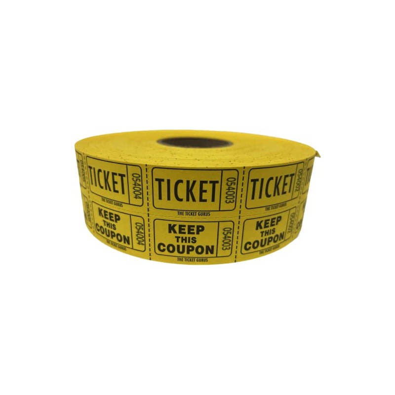 The Ticket Gurus-Raffle Tickets - 4 Yellow Rolls of 2000