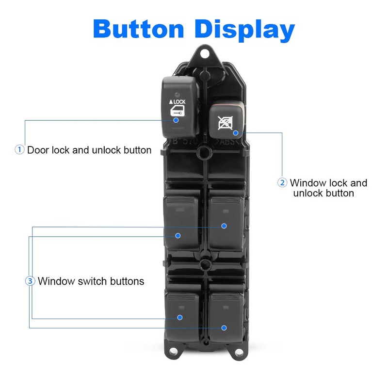 WMPHE Power Master Window Switch Compatible with Lexus ES300 V6