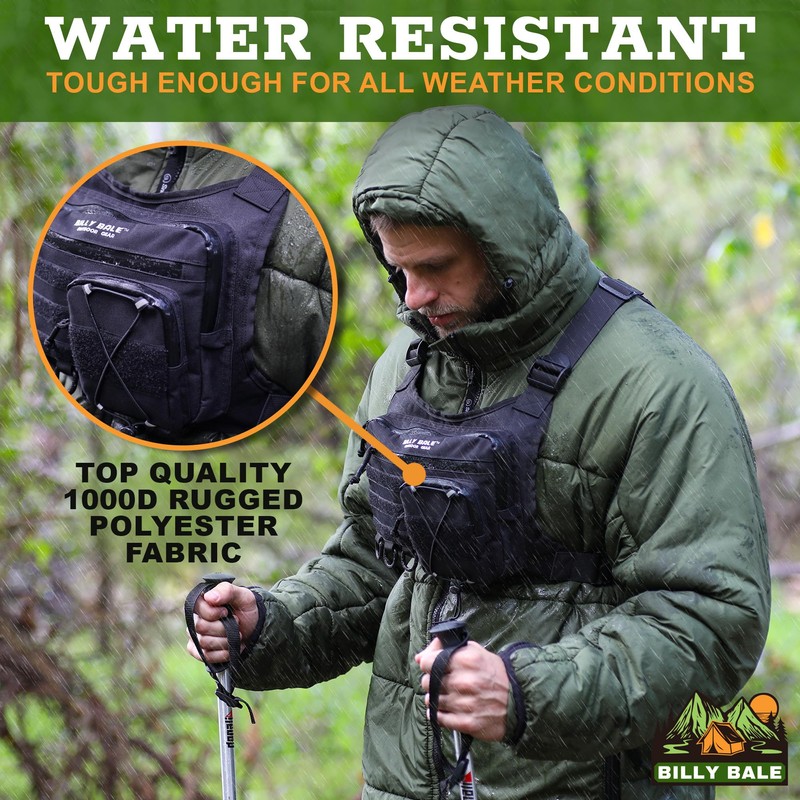 Billy Bale Sports Chest Bag – Lightweight, Outdoor Water-Resistant Adjustable