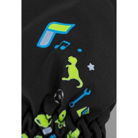 Reusch Baby Boys Kids Mittens Comfortable Warm Windproof Ski Gloves Everyday Gloves Snow Sledge Baby Gloves Winter Gloves 7700 Black, IV