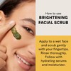 Acure Brightening Facial Scrub - Exfoliating Face Wash, Gentle Daily
