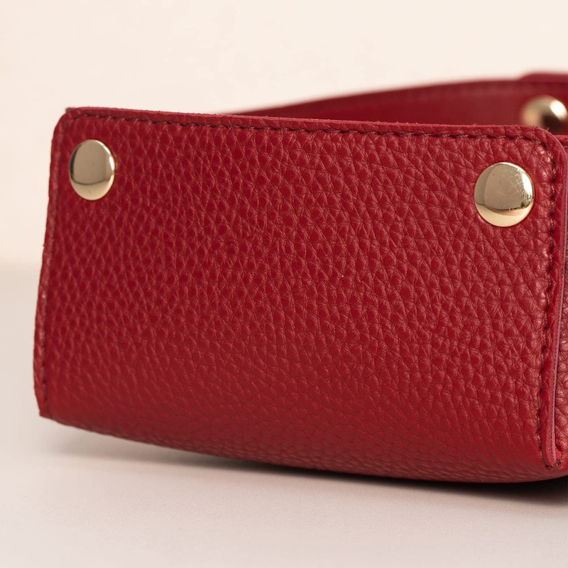 OLETHA Small Aesthetic Storage Basket for Tidy - Red