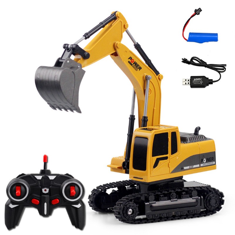 258‑1 6 Channels Remote Control Excavator Truck 1/24 Scale RC