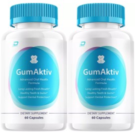 Gum Aktiv (2 Pack) GumAktiv Dental Support Capsules - Gum Aktiv Pills Natural Tooth & Gum