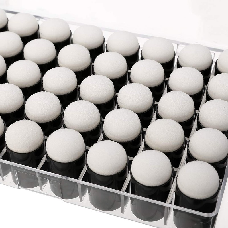 40 Pcs Finger Sponge Daubers with Storage Box for Painting