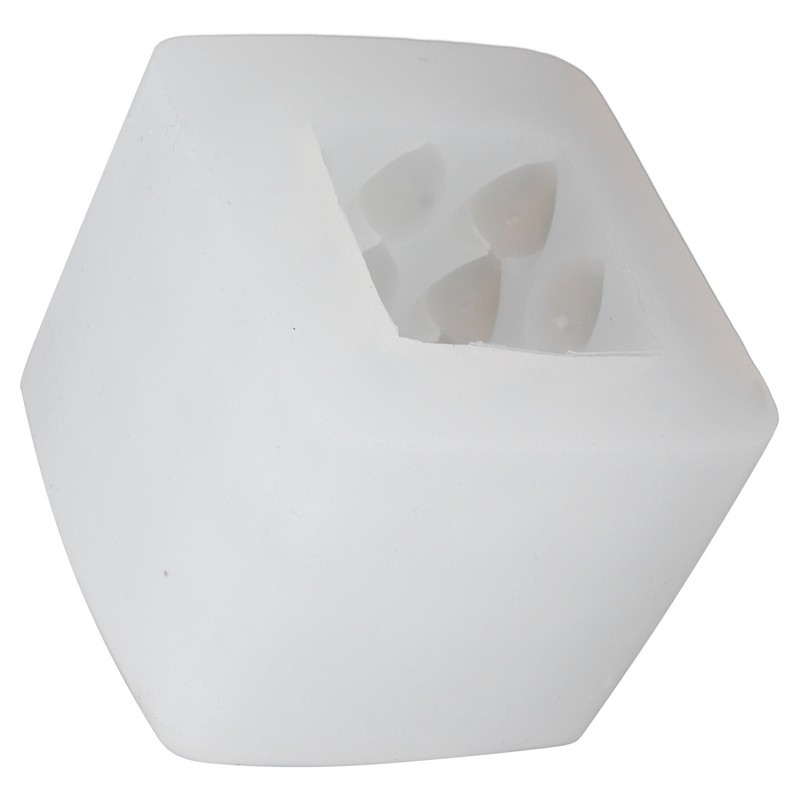 3D Heart Cube Aromatherapy Candle Silicone Mold Food Grade Candle