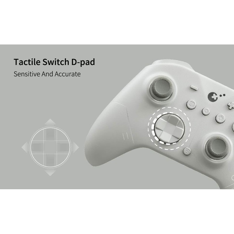 GuliKit ES Wireless PC Controller – Hall Anti-Drift&Anti-Snapback Joysticks, Lower