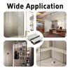 Runseaway 2PCS 180° Glass Door Pivot Hinge Kit, Stainless Steel
