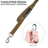 OutdoorMaster Bungee Dog Leash, Improved Dog Safety & Comfort (Tan)