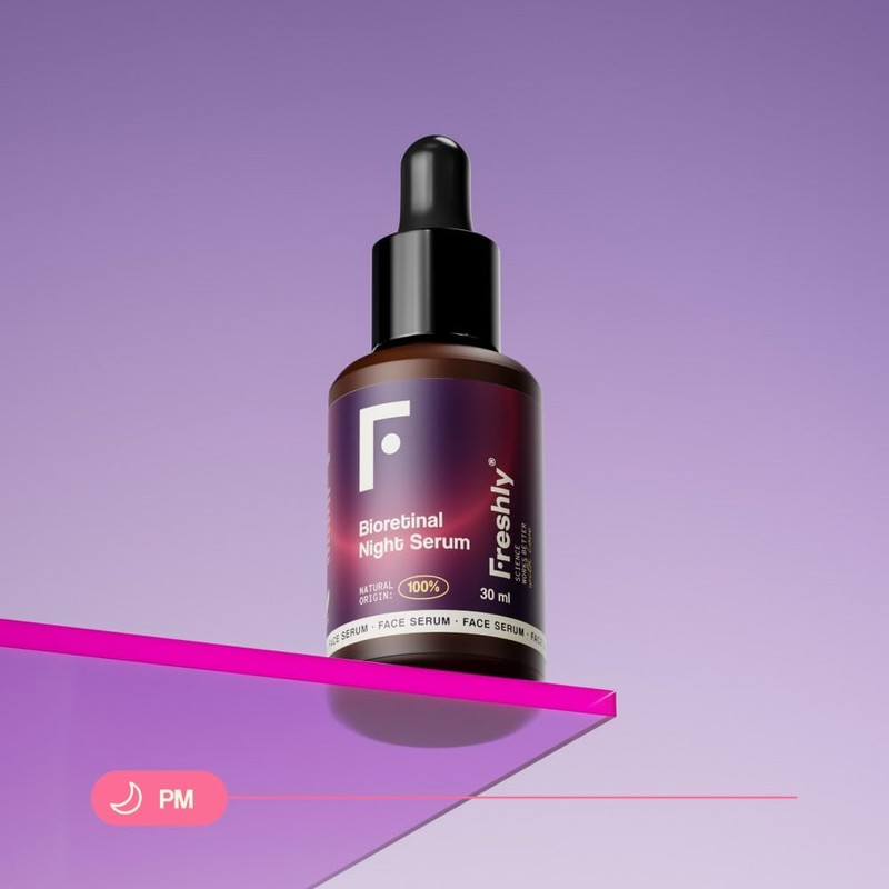 Freshly Cosmetics 100% Natural retina face serum, reduces wrinkles and
