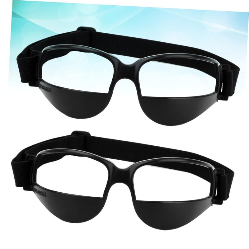 Kisangel 2pcs Anti-Low Head Training Glasses for Basketball Soft Plastic