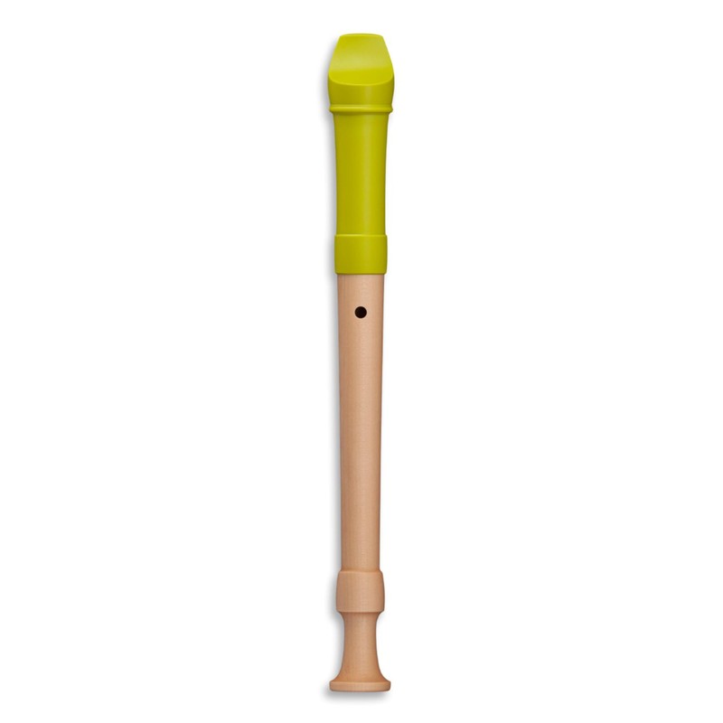 Mollenhauer 17211 Fipple Soprano Recorder, Lere, Apple Green, German Dopl.