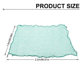 ALI2 1.5m x 2.2m Cargo Net,Trailer Net With 15 Plastic Hooks And Elastic Cord,Cargo Net For Van,Cargo Nettin,Trailer Net For Trucks,Trailers,Green (1.5 m x 2.2 m)
