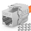12x CAT 7 Keystone Network Module RJ45 - High Speed
