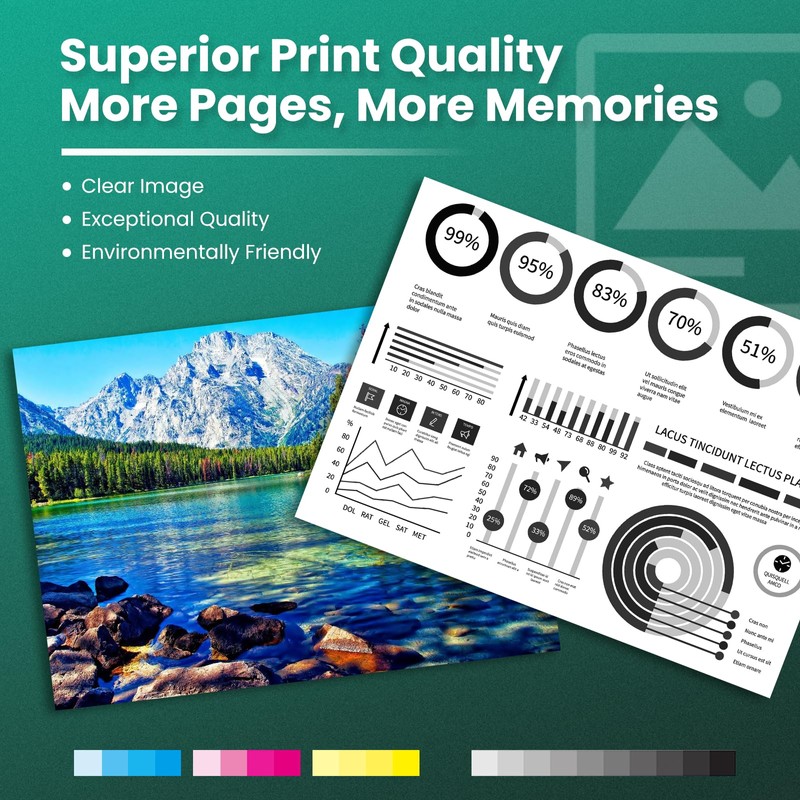 GREENBOX Compatible SP3500 406989 Black Toner Cartridge 6,400 Pages Compatible