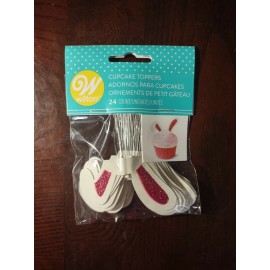 Wilton Cupcake Toppers Easter(1 Pkg Containing  24Pieces)Brand New-SHIPS N 24HRS