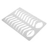 FOMIYES Professional Eyebrow Drawing Stencil Metal Grooming Tool for Beginners