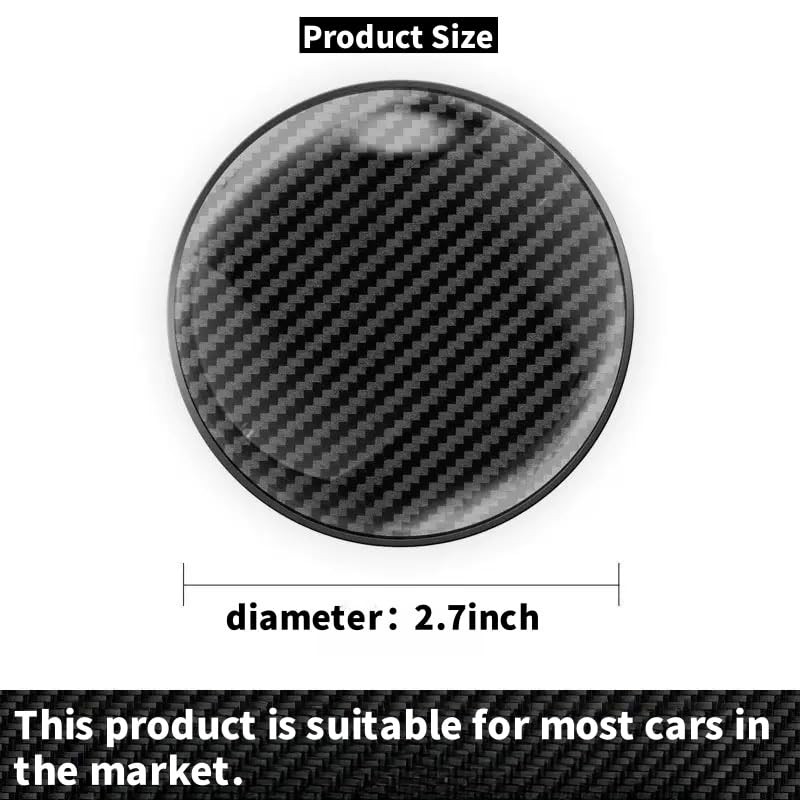 Car Cup Holder Coasters, Silicone Non-Slip Insert, Universal Fit, Black,