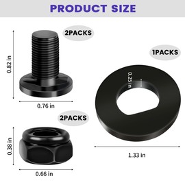 Lawn Mower Blade Bolt 5640321002, Nut 5630351002, Washer 5650705002 Replacement (5 Pack) for EGO Power+ Parts 21" Lawn Mowers LM2130, LM2133, LM2130SP, LM2135SP, LM2150SP and LM2156SP