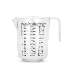 Zenker 008811 Measuring Cup, Measuring Cup, Measuring Cup, Pastry, Scale, Plastic, Transparent, 17 x 15.5 x 11.7 cm