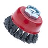 65mm Wire Brush for Angle Grinder, Hard Twisted Wire Brush