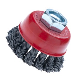 65mm Wire Brush for Angle Grinder, Hard Twisted Wire Brush Wheel for Heavy-duty Cleaning Applications, Wired Cup Brush for Small and Large Angle Grinder with M14 Lockin Nut