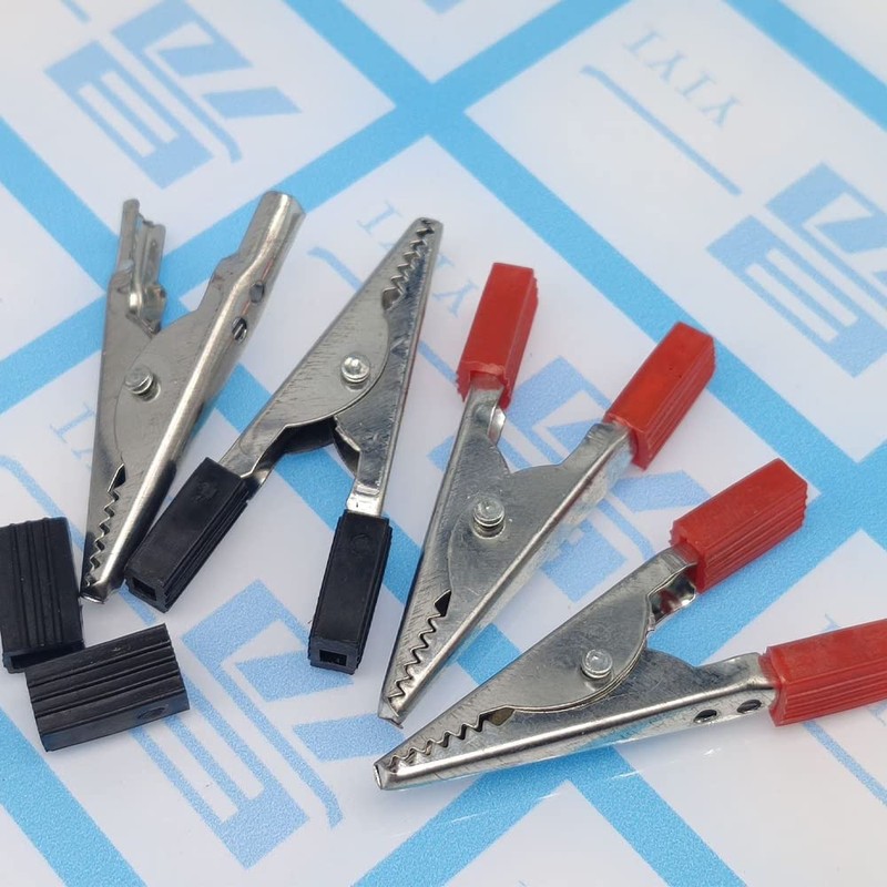 Samcos Alligator Clip Test Clamp Set of 10 Plastic Handle