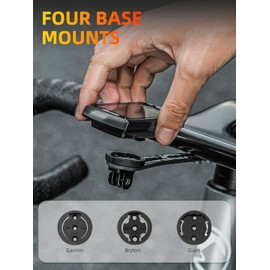 ROCKBROS Carbon Out Front Bike Computer Mount Suitable for Go-pro and Light