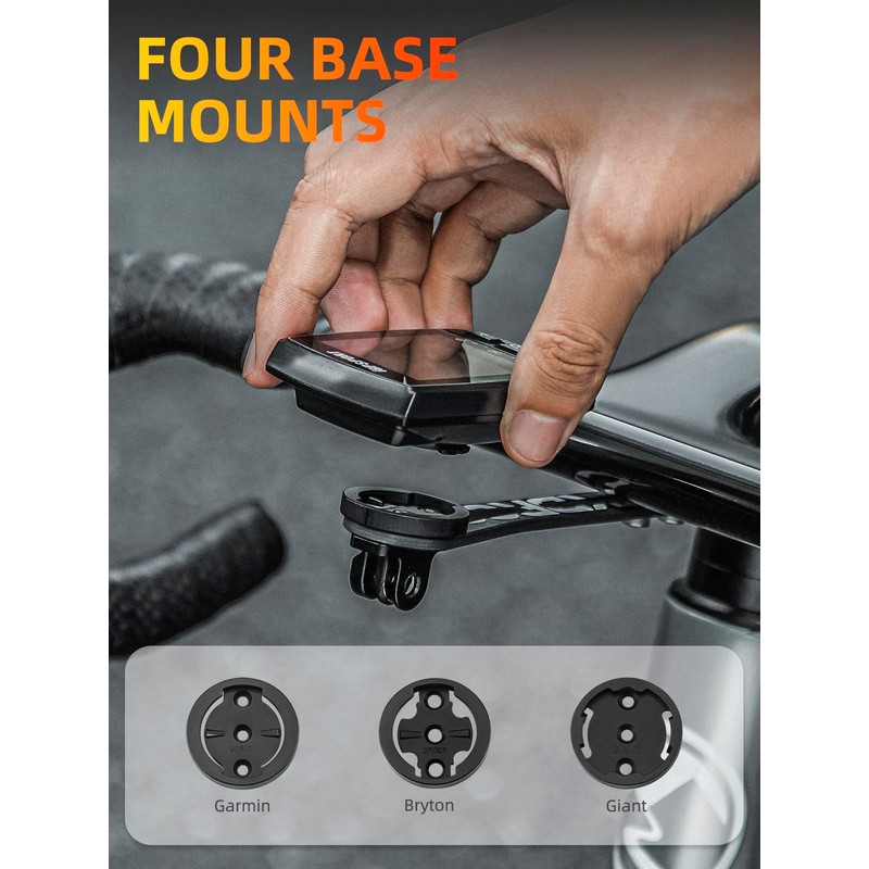 ROCKBROS Carbon Out Front Bike Computer Mount Suitable for Go-pro