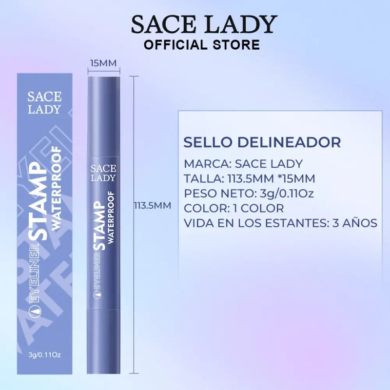 Sace Lady Delineador De Ojos Con Sello Tattoo Impermeable