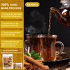 Turmeric cinnamon tea bag, handmade, caffeine free, relieves stress and