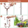 pearlstar Rain Gauge Bird Copper Rain Gauges Outdoor with Large