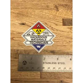 Hazardous Materials Technician 2” Square Decal Sticker New B-7