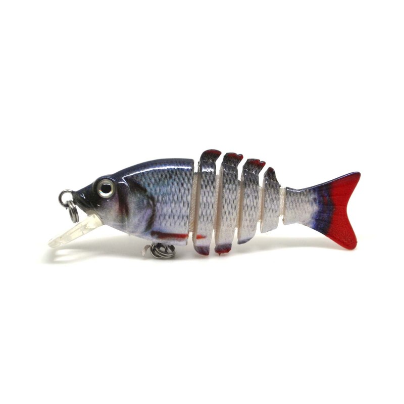 Silver roach realistic FRY Multi Jointed Fishing Lure / Swimbait