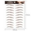 TEONEI Eyebrow Tattoos Stickers Safety Temporary Eyebrow Stickers (5 Sheets)