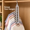 3-Pack 9-Hole Space Saving Clothes Hangers for Closet Organization –