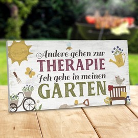 ARTFAVES® Garden Sign "Bitte nicht vom Beckenrand springen | Shabby Chic Vintage Garden Decoration Sign with Saying on the Theme Pool/Garden | Size: 30 x 15 cm