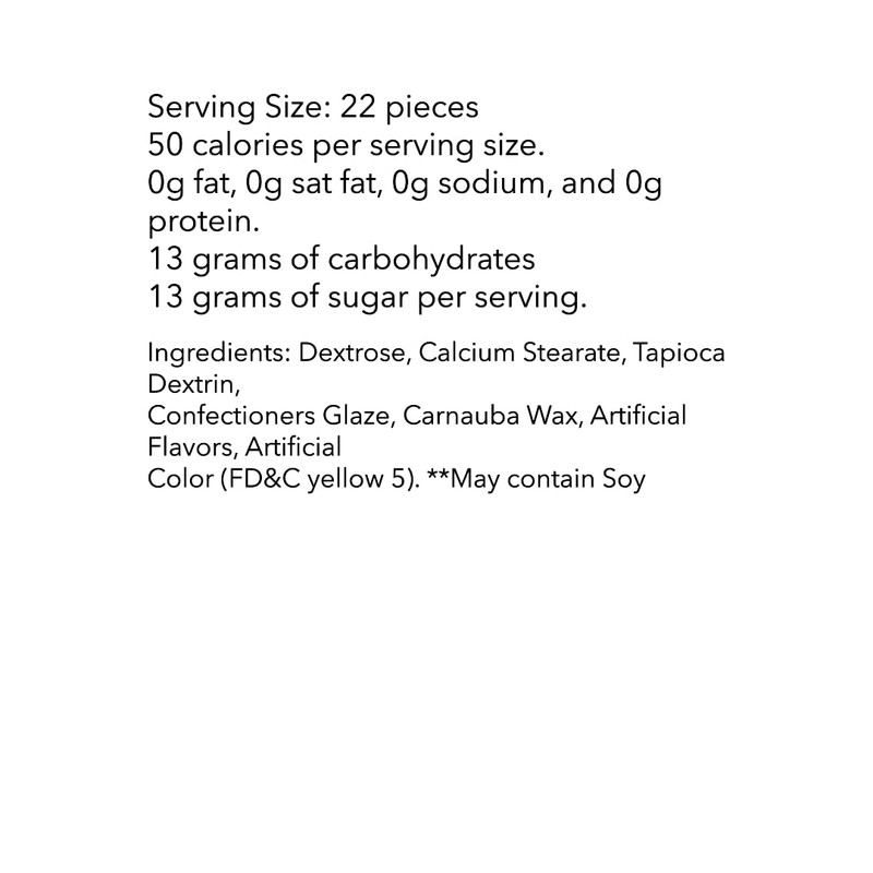 Banana Candy - 1 lb of Sweet Crunchy Bright Yellow