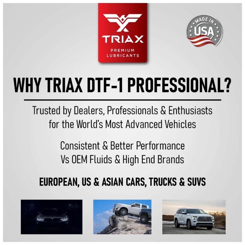 TRIAX DTF-1 Professional Transfer Case Fluid Full Synthetic (1 Quart)