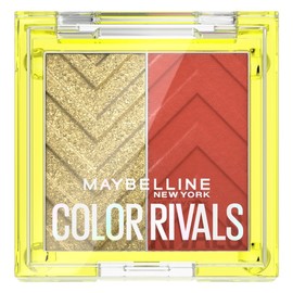 Maybelline Sombras de Ojos de larga duración, a prueba de agua, Color Rivals, Chill X Darling, 3g