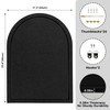 VABAMNA Arched Felt Bulletin Board 24" x 18", Grooved Edge
