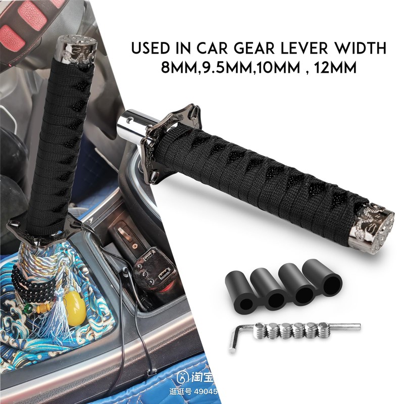HTRACING Katana Gear Shift Knob Samurai Sword Shifter Knob Universal