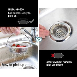2-Pack Sink Drain Strainer, Germany Stainless Steel Kitchen Sink Strainer,4.5 in