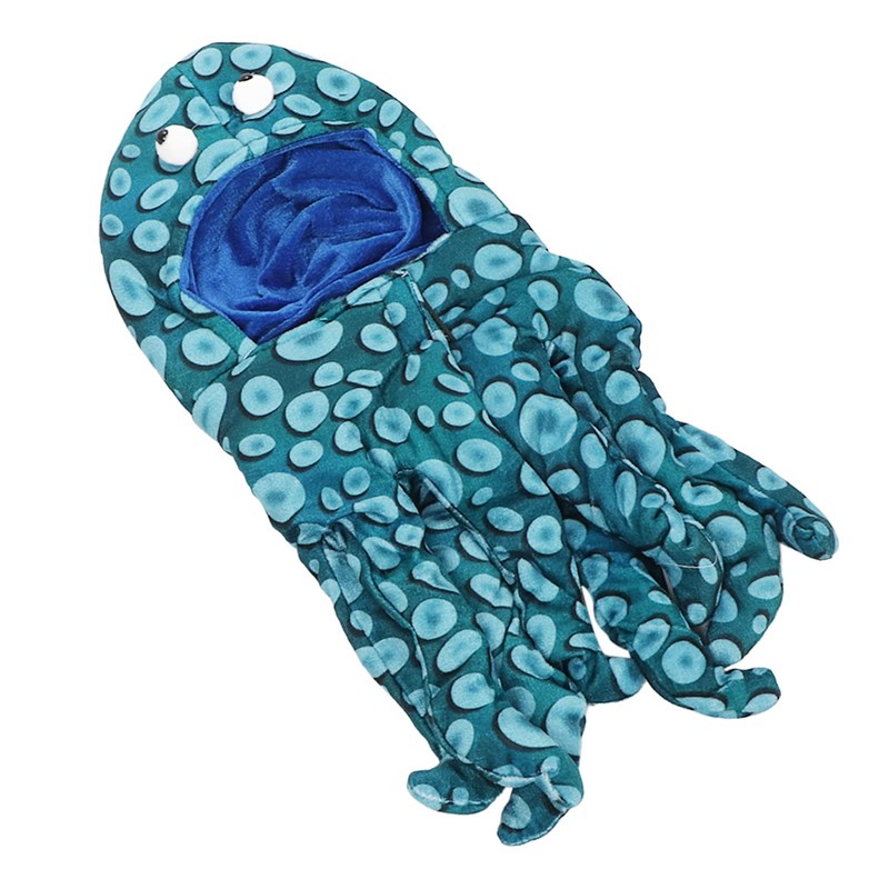Disfraz de pulpo para gato, ropa de pulpo lavable, Halloween