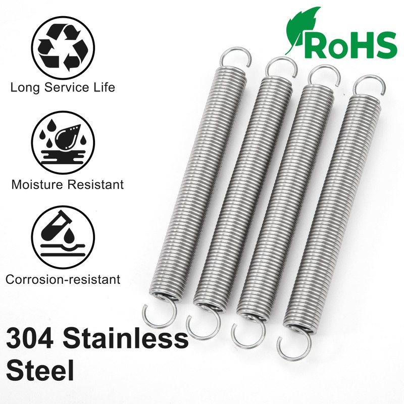 GUNGY Tension Springs with Hooks Stainless Steel Tension Spring Tension