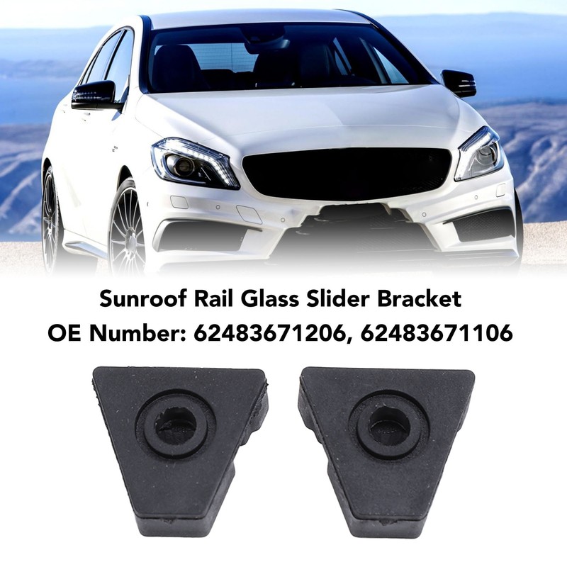 Pair of Sunroof Rail Glass Slider Bracket 62483671206 Repair Bracket