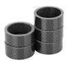 X AUTOHAUX 5pcs Headset Spacer Carbon Fiber Handlebar Stem Spacers