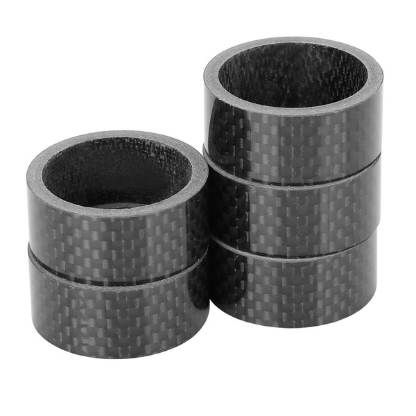 X AUTOHAUX 5pcs Headset Spacer Carbon Fiber Handlebar Stem Spacers